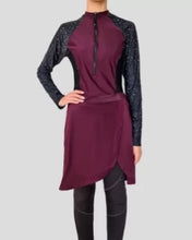 Load image into Gallery viewer, THE RASHIE SWIMSUIT DRESS – PLUM